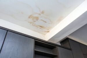 Ceiling texture is yellowing